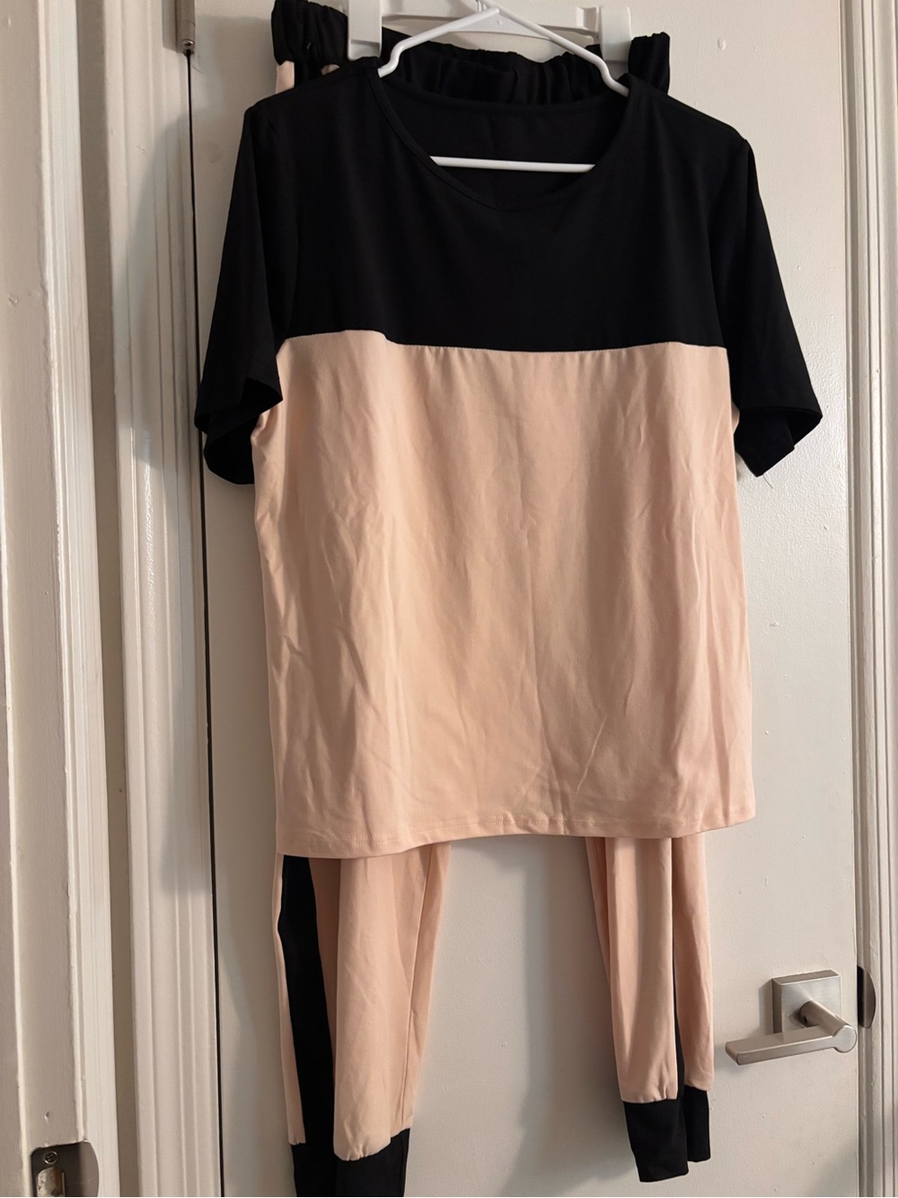 Two-Tone Black and Blush Lounge Set